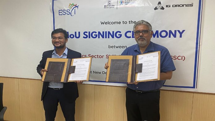 ESSCI signs MoU with IG Drones