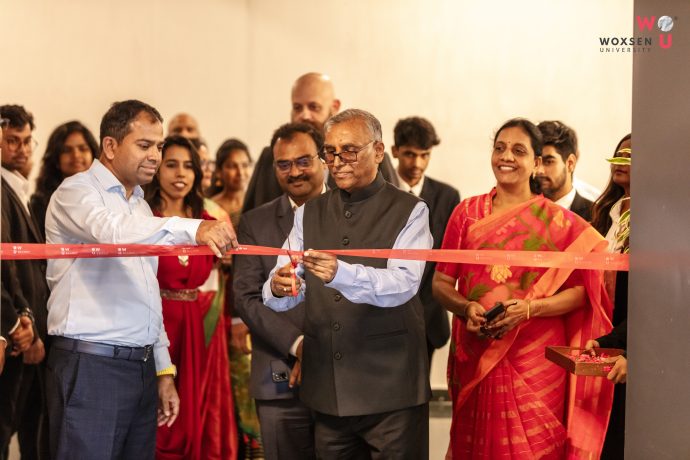 Narasimha Reddy Anantha, Chairman- Bar Council of Telangana inaugurating Moot Court at Woxsen University